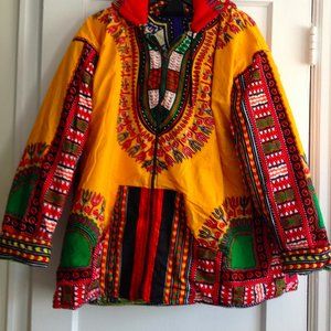New Reversible Unisex West African Hoodie Jacket
